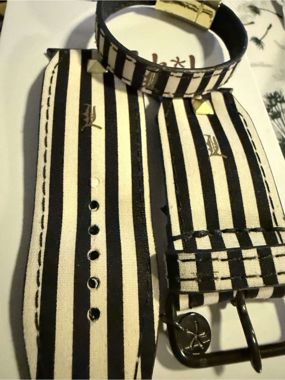 Spark*l bands Size 2 Watchband and Gracie bracelet set -Upcycled LAMB